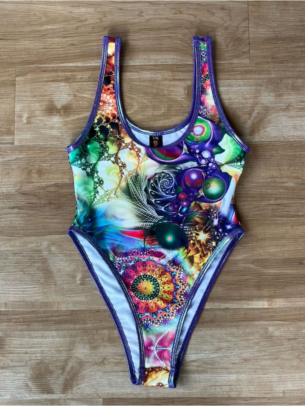 J Valentine Multicolored Tank Bodysuit